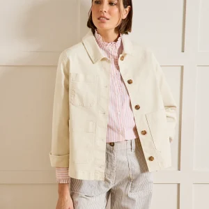 Veste worker jean femme coton