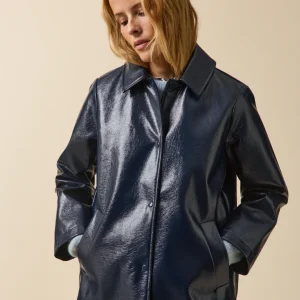 Manteau vinyle femme