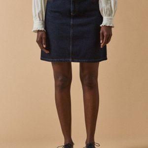 Jupe courte jean femme - denim coton biologique