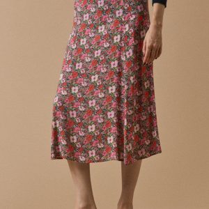 Jupe mi-longue femme tissu Liberty - Limited Collection
