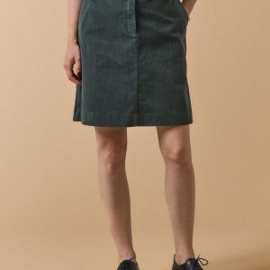 Jupe courte velours côtelé femme