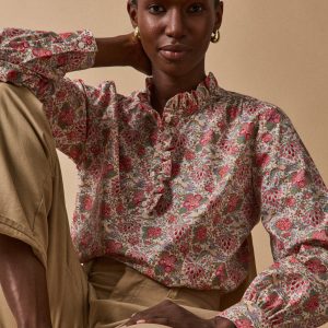 Blouse col volanté femme tissu Liberty Dante - Limited Collection