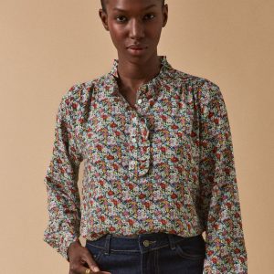 Blouse col volanté femme tissu Liberty Libby - Limited Collection