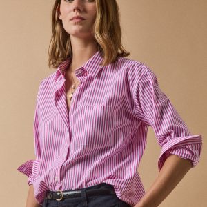 Chemise rayée femme coton biologique