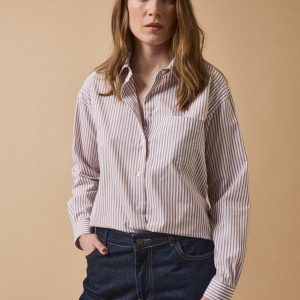 Chemise rayée femme coton biologique