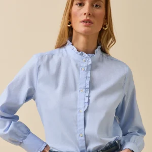 Chemise tissu Oxford coton biologique femme Emilie