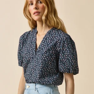 Top femme imprimé Mini Roses