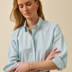 Chemise rayée femme coton biologique