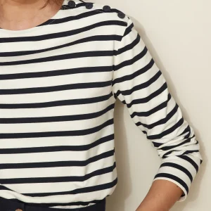 T-shirt marinière femme coton biologique
