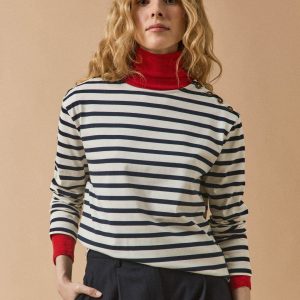 T-shirt marinière femme coton biologique