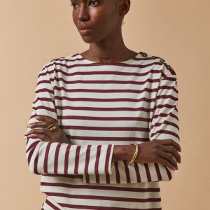 T-shirt marinière femme coton biologique