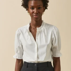 T-shirt volanté femme coton biologique