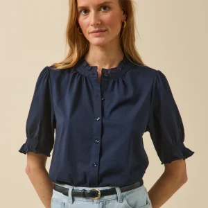 T-shirt volanté femme coton biologique