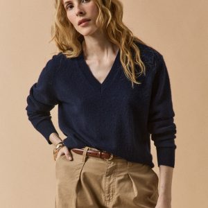 Pull col V femme - Collection Cachemire