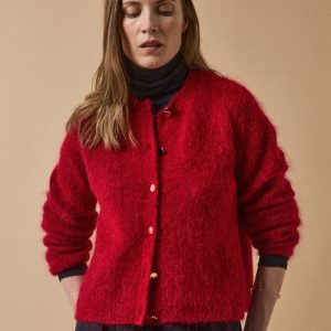 Gilet femme avec laine et mohair