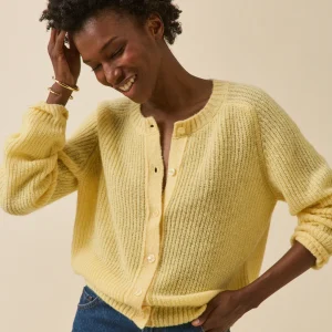 Gilet femme avec laine, alpaga et mohair