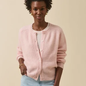 Gilet femme avec laine, alpaga et mohair