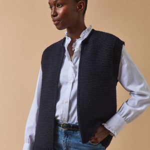 Gilet sans manches femme avec laine