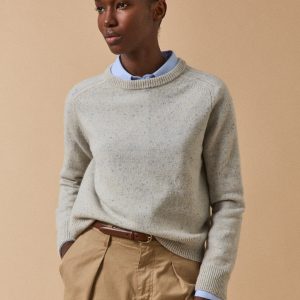 Pull moucheté femme laine mérinos RWS*