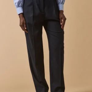 Pantalon carotte flanelle femme Hélène