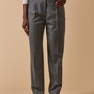 Pantalon carotte flanelle femme Hélène