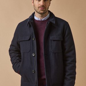 Blouson aviateur chaud lainage homme