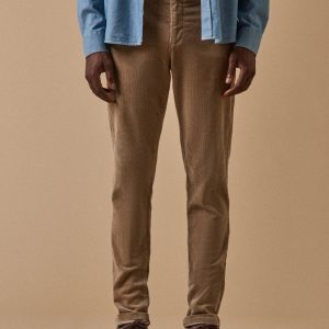Chino velours regular homme