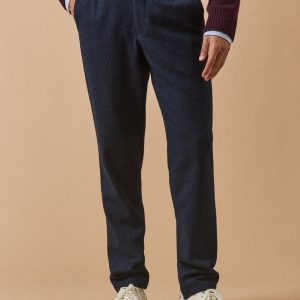 Pantalon taille élastiquée lainage homme