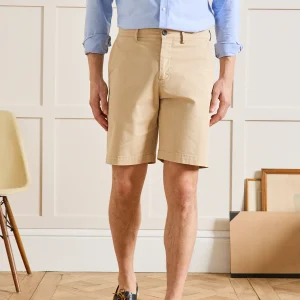 Bermuda chino homme coton stretch