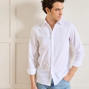 Chemise Regular Fit homme popeline unie easy care
