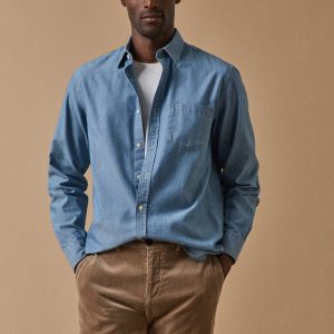 Chemise Regular Fit homme en chambray