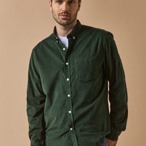 Chemise velours homme coupe contemporaine