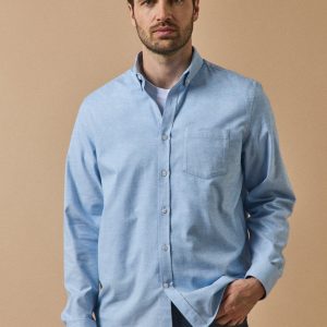 Chemise flanelle fil à fil homme coupe contemporaine