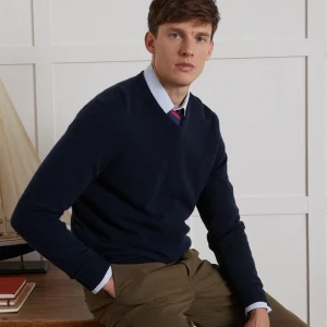 Pull col V homme - Collection Cachemire