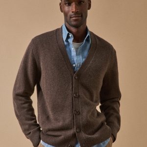 Gilet col V homme laine et cachemire