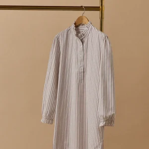 Chemise de nuit liquette rayée femme