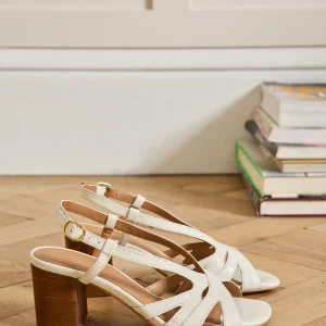 Sandales à talon haut cuir femme