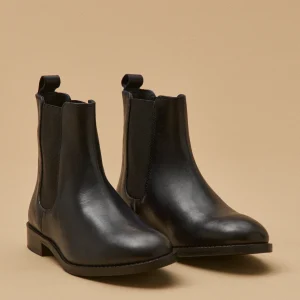 Boots chelsea cuir femme