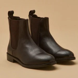 Boots chelsea cuir femme