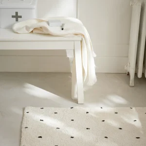 Tapis de bain à pois