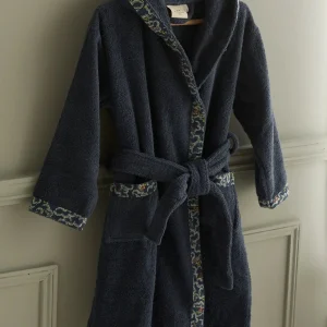 Peignoir enfant en éponge et tissu Liberty