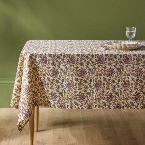 Nappe en coton fleuri indien