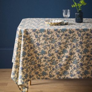 Nappe Aurore en coton tramé aspect lin