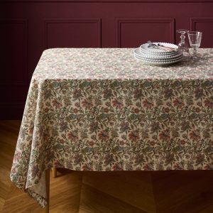 Nappe Augustine en coton tramé aspect lin