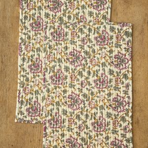 Set de table en tissu indien par lot de 2