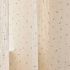 Rideau à nouettes en gaze de coton