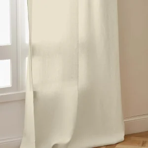 Rideau en lin à ruflettes