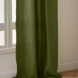 Rideau en lin à ruflettes