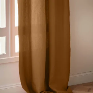 Rideau en lin à ruflettes