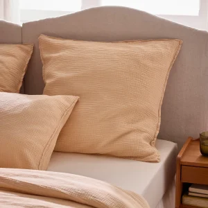 Taie d'oreiller gaze de coton "Gaufrée"